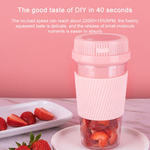 Load image into Gallery viewer, Portable USB Rechargeable Mini Household Electric Fruit Juicer, 250ml