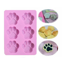 Load image into Gallery viewer, 3 PCS Paw Soap Ice Cream Chocolate Cake Silicone Mold, Soap Shape