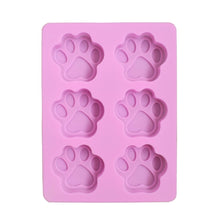 Load image into Gallery viewer, 3 PCS Paw Soap Ice Cream Chocolate Cake Silicone Mold, Soap Shape