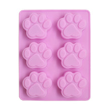Load image into Gallery viewer, 3 PCS Paw Soap Ice Cream Chocolate Cake Silicone Mold, Soap Shape