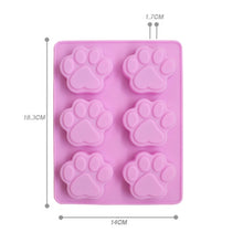 Load image into Gallery viewer, 3 PCS Paw Soap Ice Cream Chocolate Cake Silicone Mold, Soap Shape