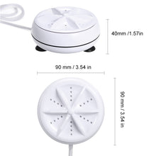 Load image into Gallery viewer, Portable Mini Washing Machine Ultrasonic Turbine Clothes Mini Washer with USB Cable Convenient for Travel, 3 in 1, 2 in 1