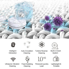 Load image into Gallery viewer, Portable Mini Washing Machine Ultrasonic Turbine Clothes Mini Washer with USB Cable Convenient for Travel, 3 in 1, 2 in 1