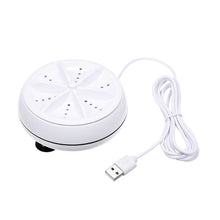 Load image into Gallery viewer, Portable Mini Washing Machine Ultrasonic Turbine Clothes Mini Washer with USB Cable Convenient for Travel, 3 in 1, 2 in 1