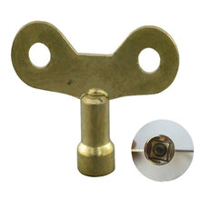 Load image into Gallery viewer, 5 PCS Faucet Key Solid Brass Lock Radiator Plumbing Drainage Square Hole Socket Faucet Key, Inner Diameter 6.25 mm