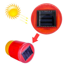 Load image into Gallery viewer, Night Solar Warning Construction Safety Warn Flash Lights Signal Light, Screw (Red), Sleeve (Red), Slim handle (Red), Magnet (Red), Crude (Red)