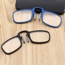 Load image into Gallery viewer, 2 PCS TR90 Pince-nez Reading Glasses Presbyopic Glasses with Portable Box