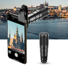 Load image into Gallery viewer, APEXEL APL-22X105 4 in 1 Metal 22X Telephoto + Fisheye + Wide Angle + Macro Starlight Polarization Universal External Mobile Phone Lens Set