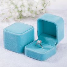 Load image into Gallery viewer, 3 PCS Wedding Jewelry Accessories Squre Velvet Jewelry Box Jewelry Display Case Gift Boxes Ring Earrings Box
