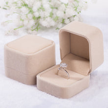 Load image into Gallery viewer, 3 PCS Wedding Jewelry Accessories Squre Velvet Jewelry Box Jewelry Display Case Gift Boxes Ring Earrings Box