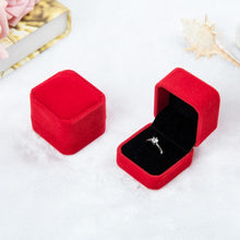 Load image into Gallery viewer, 3 PCS Wedding Jewelry Accessories Squre Velvet Jewelry Box Jewelry Display Case Gift Boxes Ring Earrings Box