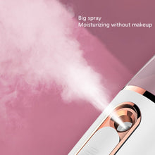 Load image into Gallery viewer, Portable Mini Moisturizing Sprayer Rechargeable Beauty Disinfectant Humidifier Automatic Alcohol Sprayer, Moisturizing Sprayer