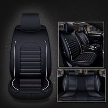 Load image into Gallery viewer, Universal PU Leather Car Seat Cover, Black White, Black Red, Black White Deluxe, Black Red Deluxe, Coffee Deluxe, Beige Deluxe, Beige, Coffee