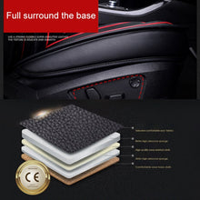 Load image into Gallery viewer, Universal PU Leather Car Seat Cover, Black White, Black Red, Black White Deluxe, Black Red Deluxe, Coffee Deluxe, Beige Deluxe, Beige, Coffee
