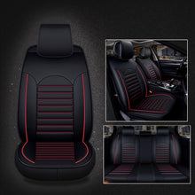 Load image into Gallery viewer, Universal PU Leather Car Seat Cover, Black White, Black Red, Black White Deluxe, Black Red Deluxe, Coffee Deluxe, Beige Deluxe, Beige, Coffee
