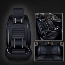 Load image into Gallery viewer, Universal PU Leather Car Seat Cover, Black White, Black Red, Black White Deluxe, Black Red Deluxe, Coffee Deluxe, Beige Deluxe, Beige, Coffee