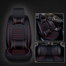 Load image into Gallery viewer, Universal PU Leather Car Seat Cover, Black White, Black Red, Black White Deluxe, Black Red Deluxe, Coffee Deluxe, Beige Deluxe, Beige, Coffee