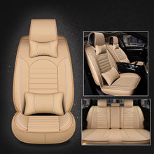 Load image into Gallery viewer, Universal PU Leather Car Seat Cover, Black White, Black Red, Black White Deluxe, Black Red Deluxe, Coffee Deluxe, Beige Deluxe, Beige, Coffee