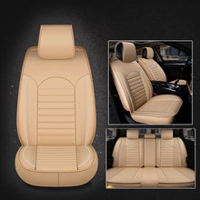 Load image into Gallery viewer, Universal PU Leather Car Seat Cover, Black White, Black Red, Black White Deluxe, Black Red Deluxe, Coffee Deluxe, Beige Deluxe, Beige, Coffee