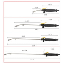 Load image into Gallery viewer, Garden Water Guns Stainless Steel Multifunction High Pressure Car Wash Spray Nozzle Hose Wand, 30cm, 48cm, 58cm, 72cm