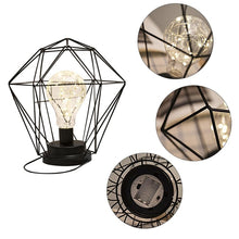 Load image into Gallery viewer, Minimalist Copper Lamp Bedroom Home Wrought Iron Table Lamp, Portable, 7-Word, USB