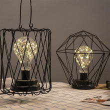 Load image into Gallery viewer, Minimalist Copper Lamp Bedroom Home Wrought Iron Table Lamp, Portable, 7-Word, USB