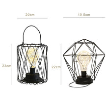 Load image into Gallery viewer, Minimalist Copper Lamp Bedroom Home Wrought Iron Table Lamp, Portable, 7-Word, USB
