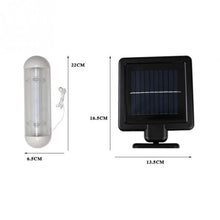 Load image into Gallery viewer, Double-lamp Wall-mounted LED Solar Powered Shed Light IP44 Waterproof Outdoor Pull Lamp