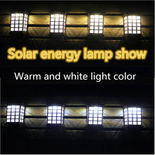 Load image into Gallery viewer, Extended Outdoor Solar Wall Lamp IP65 Waterproof Courtyard Garden Villa Wall Fence Stair Light, White Light, Warm White