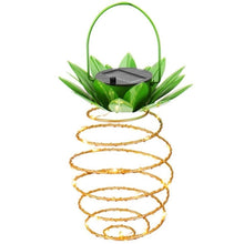 Load image into Gallery viewer, 30 LEDs Outdoor Iron Pineapple String Solar Lantern Telescopic Chandelier Modern Porch Light, 30 LEDs