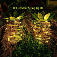 Load image into Gallery viewer, 30 LEDs Outdoor Iron Pineapple String Solar Lantern Telescopic Chandelier Modern Porch Light, 30 LEDs