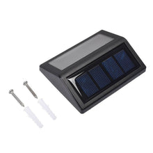 Load image into Gallery viewer, 6 LEDs Solar Power IP55 Waterproof Light Sensor Wall Light Deck Lights, White light, Warm Light