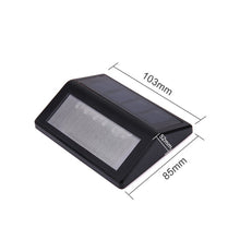 Load image into Gallery viewer, 6 LEDs Solar Power IP55 Waterproof Light Sensor Wall Light Deck Lights, White light, Warm Light
