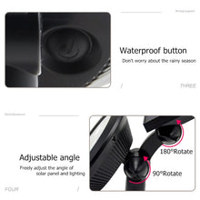 Load image into Gallery viewer, 9 LEDs Solar Power Garden Lights LED Outdoor Garden Adjustable IP65 Waterproof Light, Colorful Changing, Warm White + White Light