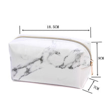 Load image into Gallery viewer, Cute Marble Pattern Pencil Cases Big Capacity PU Leather Cosmetic Bag Pencil Bag School Office Supplies