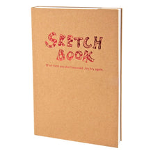 Load image into Gallery viewer, BN5704 Sketchbook Notepad Artist Sketch Drawing Design 120 Sheets Vintage Sketch Book Diary Drawing Notebook, A4, A5