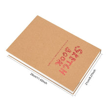 Load image into Gallery viewer, BN5704 Sketchbook Notepad Artist Sketch Drawing Design 120 Sheets Vintage Sketch Book Diary Drawing Notebook, A4, A5