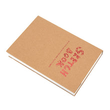 Load image into Gallery viewer, BN5704 Sketchbook Notepad Artist Sketch Drawing Design 120 Sheets Vintage Sketch Book Diary Drawing Notebook, A4, A5