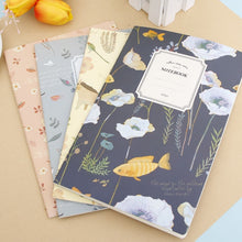 Load image into Gallery viewer, G12G108 Kawaii Cute Nature Flowers Birds Animal Notebook Painting Diary Book Journal Record Office School Supplies, Random Color Delivery, G12G108
