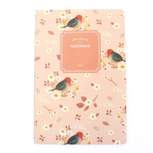 Load image into Gallery viewer, G12G108 Kawaii Cute Nature Flowers Birds Animal Notebook Painting Diary Book Journal Record Office School Supplies, Random Color Delivery, G12G108