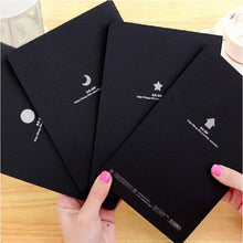 Load image into Gallery viewer, Sketchbook Diary Drawing Painting Graffiti Soft Cover Black Paper Sketch Book Notebook Office School Supplies Gift, S 56K, M 32K, L 16K