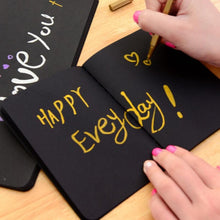 Load image into Gallery viewer, Sketchbook Diary Drawing Painting Graffiti Soft Cover Black Paper Sketch Book Notebook Office School Supplies Gift, S 56K, M 32K, L 16K