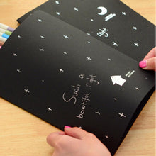Load image into Gallery viewer, Sketchbook Diary Drawing Painting Graffiti Soft Cover Black Paper Sketch Book Notebook Office School Supplies Gift, S 56K, M 32K, L 16K