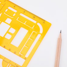 Load image into Gallery viewer, Ruler Universal Furniture Construction Template Ruler School Accessories, Furniture Construction