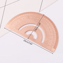 Load image into Gallery viewer, Protractor Ruler Drawing Measurement Math Tool Students Stationery Metal Angle Ruler, Metal Angle Ruler