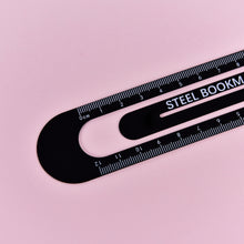 Load image into Gallery viewer, 3 PCS Metal Steel Ruler Bookmark Drawing Supplies, 15CM Black, 15CM White, 12CM White, 12CM Black