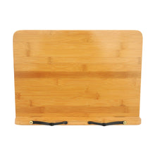 Load image into Gallery viewer, Wood Tablet Bookends Bracket Cookbook Textbooks Document Bamboo Foldable Reading Rest Book Stand, Light Board Small, Light Board Medium, Light Board Large, Hollow Small, Hollow Medium, Hollow Large