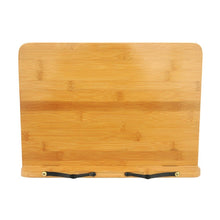 Load image into Gallery viewer, Wood Tablet Bookends Bracket Cookbook Textbooks Document Bamboo Foldable Reading Rest Book Stand, Light Board Small, Light Board Medium, Light Board Large, Hollow Small, Hollow Medium, Hollow Large