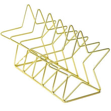Load image into Gallery viewer, Gold S Shape Electroplated Bookend Desk Organizer Desktop Office Home Bookends Book Holder Book Stand Creative Bookshelf, S Shape Bookend