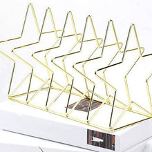 Load image into Gallery viewer, Gold S Shape Electroplated Bookend Desk Organizer Desktop Office Home Bookends Book Holder Book Stand Creative Bookshelf, S Shape Bookend
